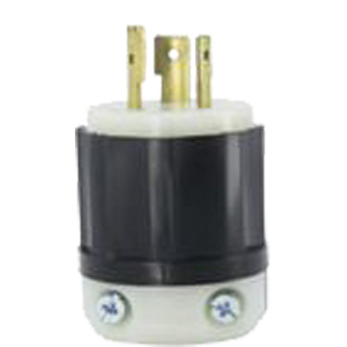 2-Pole 3-Wire Grounding Locking Plug, Nylon, 20 A, 347 V, L24-20P Nuna Depot Inc.