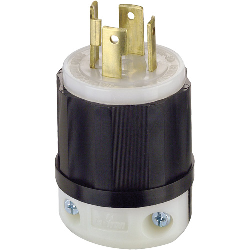 3-Pole 4-Wire Grounding Locking Plug, Nylon, 30 Amps, 250 V, L15-30P Nuna Depot Inc.