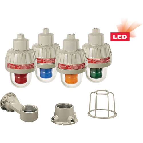 Explosion-Proof LED Warning Lights With XLT Technology, Continuous/Flashing, Red Nuna Depot Inc.