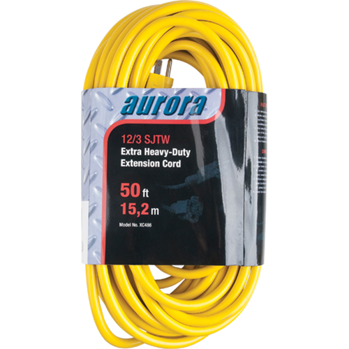 Vinyl Extension Cord, Outdoor, SJTW, 12/3 AWG, 15 A, 50' Nuna Depot Inc.