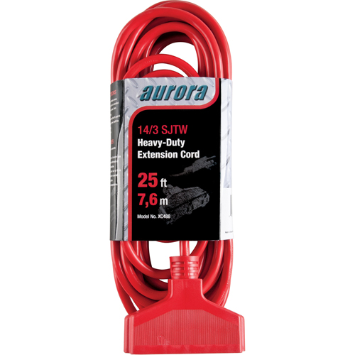 Cordon rallonge en vinyle, Ext&eacute;rieur, SJTW, AWG 14/3, 15 A, 3 prise(s), 25' Nuna Depot Inc.