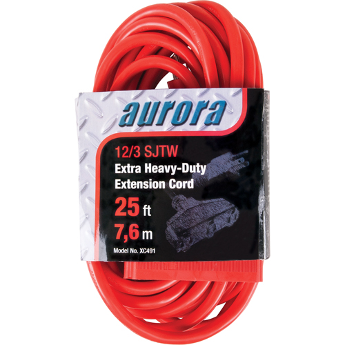 Cordon rallonge en vinyle, Ext&eacute;rieur, SJTW, AWG 12/3, 15 A, 3 prise(s), 25' Nuna Depot Inc.