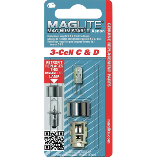 Ampoule de rechange pour lampe de poche &agrave; 3 piles C & D Nuna Depot Inc.