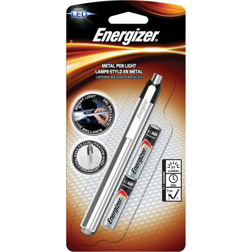 Pen Light, LED, 35 Lumens, Aluminum Body, AAA Batteries, Included Nuna Depot Inc.