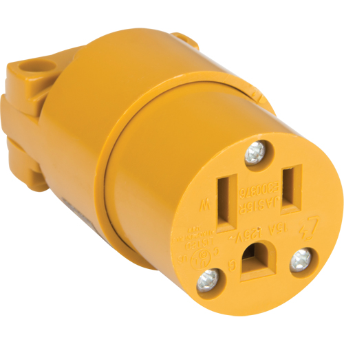 Connecteur de mise &agrave; la terre en PVC, 5-15R, Plastique Nuna Depot Inc.