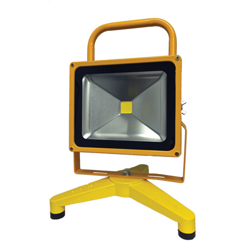 Rechargeable And Portable Floodlights, LED, 30 W, 3000 Lumens, Aluminum Housing Nuna Depot Inc.