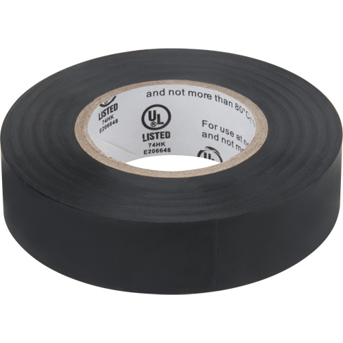 Electrical Tape, 19 mm (3/4") x 18 M (60'), Black, 7 mils Nuna Depot Inc.