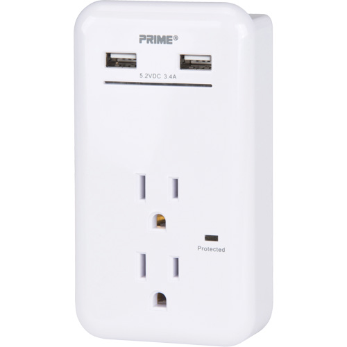 Prime&reg; USB Charger with Surge Protector Nuna Depot Inc.