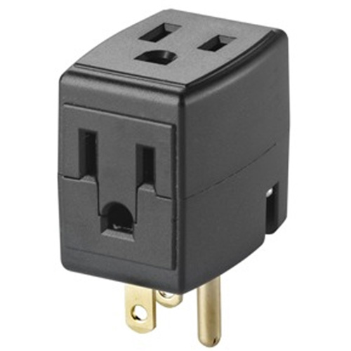 Grounded Triple Cube, 3 Outlet(s), None, 15 Amps, 1875 W, 125 V Nuna Depot Inc.