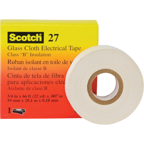 Scotch&reg; 27 Glass Cloth Electrical Tape, 12 mm (1/2") W x 20 m (66') L Nuna Depot Inc.