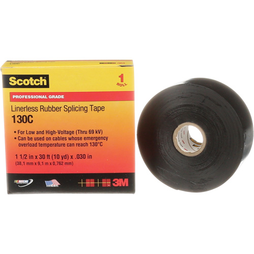 Ruban d'&eacute;pissure en caoutchouc sans doublure Scotch, 38 mm (1-1/2") " la, 9 m (30') " lo Nuna Depot Inc.