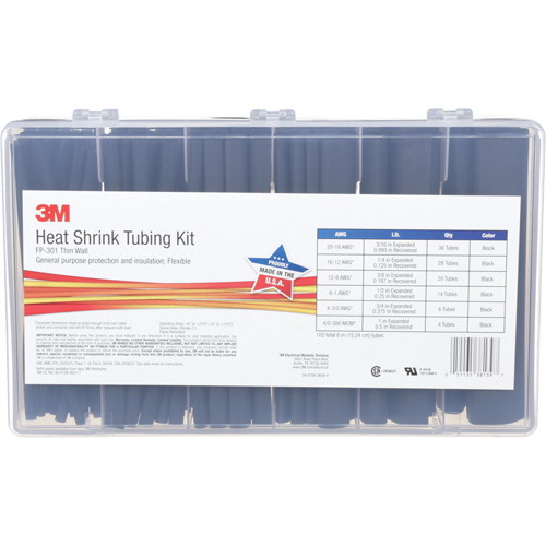 Heat Shrink Tubing, Thin Wall, 6", 1" (2.54cm) - 0.1875" (0.48cm) Nuna Depot Inc.