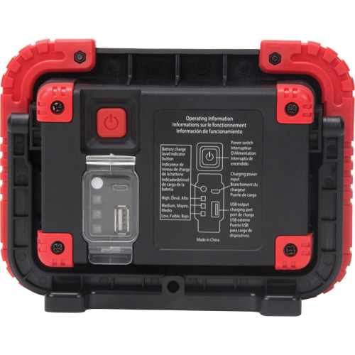 Portable Work Light, LED, 10 W, 1000 Lumens, Plastic Housing Nuna Depot Inc.