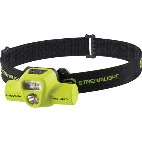 USB HAZ-LO&reg; Intrinsically Safe Headlamp, LED, 250 Lumens, 7 Hrs. Run Time, Rechargeable Batteries Nuna Depot Inc.