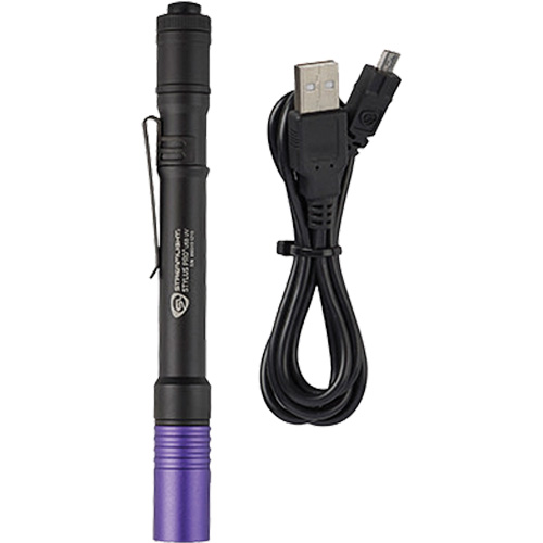 Lampe stylo UV avec port de recharge micro USB Stylus Pro, DEL, Corps en Aluminium, piles Rechargeable, Compris Nuna Depot Inc.