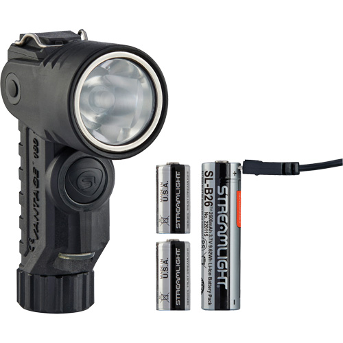 Vantage&reg; 180 X Multi-Fuel Helmet/Right Angle Flashlight, LED, Rechargeable/CR123A Batteries, Nylon Polymer Nuna Depot Inc.