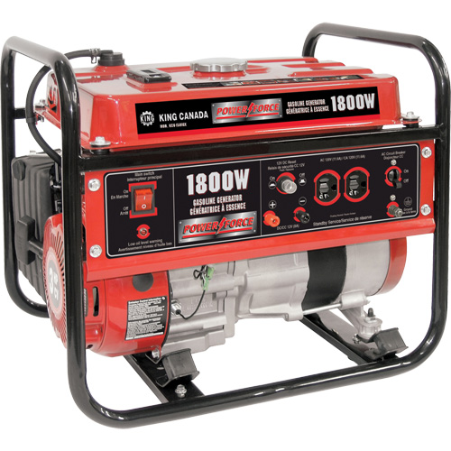 Gasoline Generator, 1800 W Surge, 1400 W Rated, 120 V, 7 L Tank Nuna Depot Inc.