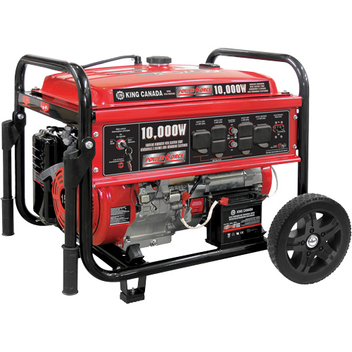 G&eacute;n&eacute;ratrice &agrave; essence &agrave; d&eacute;marreur &eacute;lectrique, 10000 W de surtension, 7500 W nominale, 120 V/240 V, R&eacute;servoir de 25 L Nuna Depot Inc.