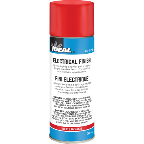 Peinture-&eacute;mail &agrave; s&eacute;chage rapide pour fini isolant, Canette a&eacute;rosol, Rouge Nuna Depot Inc.