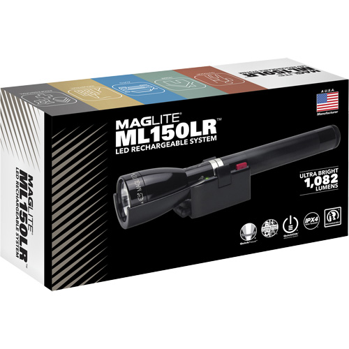 ML150LR(X) Fast-Charging Flashlight, LED, 1082 Lumens, Rechargeable Batteries Nuna Depot Inc.
