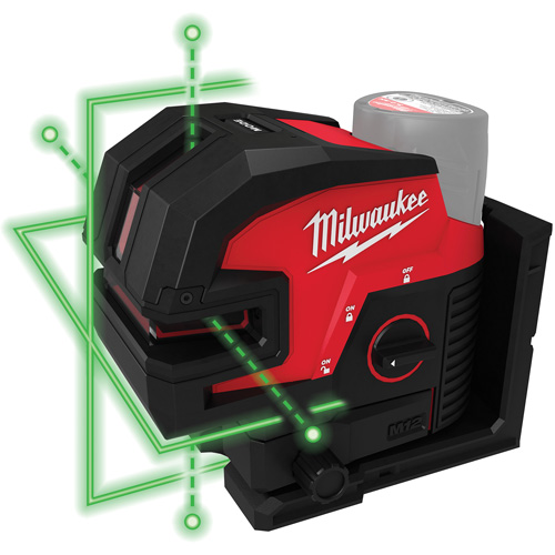 Laser vert &agrave; lignes crois&eacute;es et 4 points daplomb M12 Nuna Depot Inc.