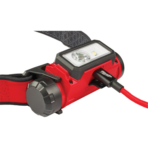 REDLITHIUM USB Hardhat Headlamp, LED, 600 Lumens, 5 Hrs. Run Time, Rechargeable Batteries Nuna Depot Inc.