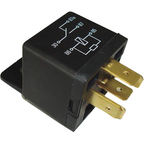 Mini relais unipolaire &agrave; une direction avec r&eacute;sistance, Prise, 40 A, 12 V Nuna Depot Inc.