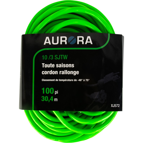 Cordon rallonge de calibre industriel, Toutes saisons, SJTW, AWG 10/3, 15 A, 100' Nuna Depot Inc.