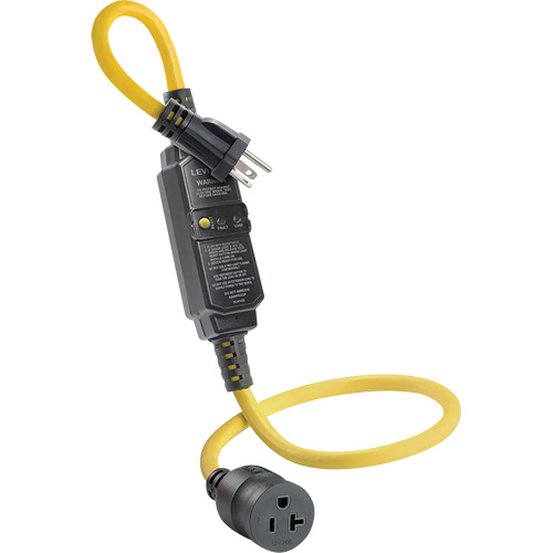 GFCI Cord Set with Automatic Reset, 120 V, 20 A, 3' Cord Nuna Depot Inc.