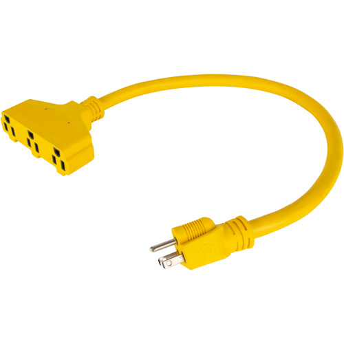 Extension Power Adapter, Outdoor, STOW, 12/3 AWG, 15 A, 3 Outlet(s), 2' Nuna Depot Inc.