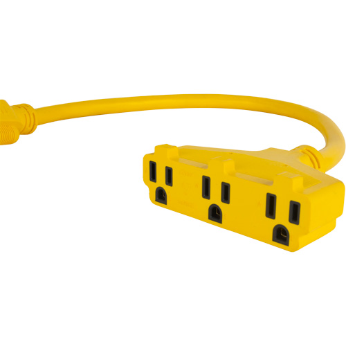Extension Power Adapter, Outdoor, STOW, 12/3 AWG, 15 A, 3 Outlet(s), 2' Nuna Depot Inc.