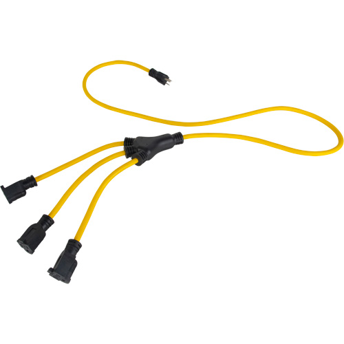 Adaptateur d'alimentation de style W, Ext&eacute;rieur, STOW, AWG 12/3, 15 A, 3 prise(s), 2' Nuna Depot Inc.