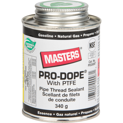 Pipe Thread Sealant, Brush Can, 250 ml, -129° C - 204° C/-200° F - 400° F Nuna Depot Inc.