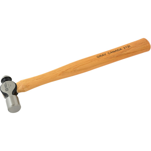 Ball Pein Hammer, 8 oz. Head Weight, Plain Face, Wood Handle Nuna Depot Inc.