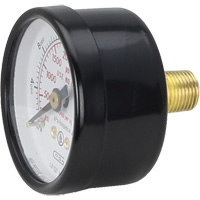 Pressure Gauges, 1-1/2" , 0 - 4000 psi, Back Mount, Analogue Nuna Depot Inc.
