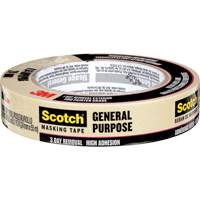 Scotch&reg; General Purpose Masking Tape 2020, 24 mm (1") x 55 m (180'), Tan Nuna Depot Inc.