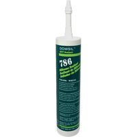 Dowsil 786 Silicone Sealant, 300 ml, Cartridge, White Nuna Depot Inc.