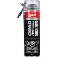 Quad&reg; Foam Window & Door Installation Foam, Aerosol Can, Tan Nuna Depot Inc.