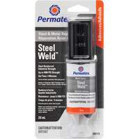 Steel Weld Epoxy, 25 ml, Syringe, Two-Part, Grey Nuna Depot Inc.
