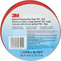 764 General-Purpose Vinyl Tape, 25.4 mm (1") W x 32.9 m (108') L, 5 mils, Red Nuna Depot Inc.
