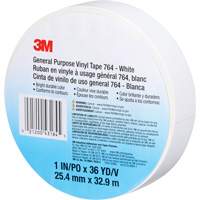 Ruban en vinyle pour travaux g&eacute;n&eacute;raux 764, 25,4 mm (1") la x 32,9 m (108') lo, 5 mils, Blanc Nuna Depot Inc.