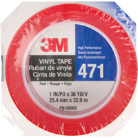 Ruban en vinyle 471, 25,4 mm (1") la x 32,9 m (108') lo, 5,3 mils, Rouge Nuna Depot Inc.