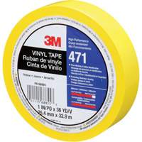 Ruban en vinyle 471, 25,4 mm (1") la x 32,9 m (108') lo, 5,3 mils, Jaune Nuna Depot Inc.