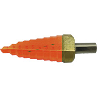 Jet-Kut&reg; 9-Step Super Premium M35 Step Drill, 1/4" - 3/4" , 1/16" Increments, High Speed Steel Nuna Depot Inc.