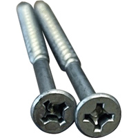 Phillips/Square Particle Board Screw, #8 x 3" L, Plain Nuna Depot Inc.