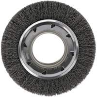 Crimped Wire Wheel Brush - Medium Face, 4-1/4" Dia., 0.012 Fill, 2" Arbor Nuna Depot Inc.