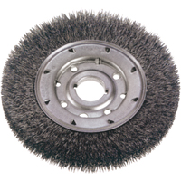 Crimped Wire Wheel Brushes - Narrow Face, 6" Dia., 0.014" Fill, 1-1/4" Arbor Nuna Depot Inc.