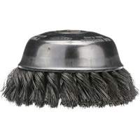 Knotted Cup Brush, 4" Dia. x 5/8"-11 Arbor Nuna Depot Inc.