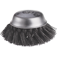 Knot Wire Cup Brushes - Stagger Row, 5-3/4" Dia. x 5/8"-11 Arbor Nuna Depot Inc.