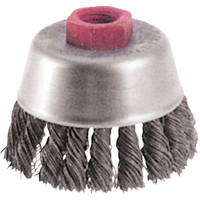 Brosses-boisseau &agrave; fils nou&eacute;s - Petites rectifieuses &agrave; grande vitesse, 2-3/4" dia. x M10x1,25 arbre Nuna Depot Inc.